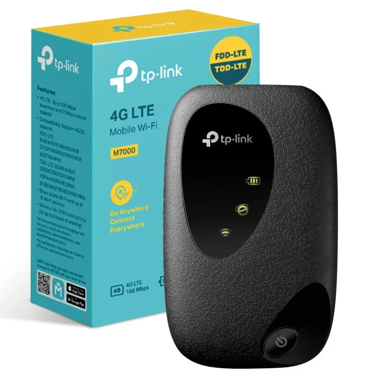 TP-Link M7000 Routeur 4G Sim WiFi N300Mbps, Pocket WiFi
